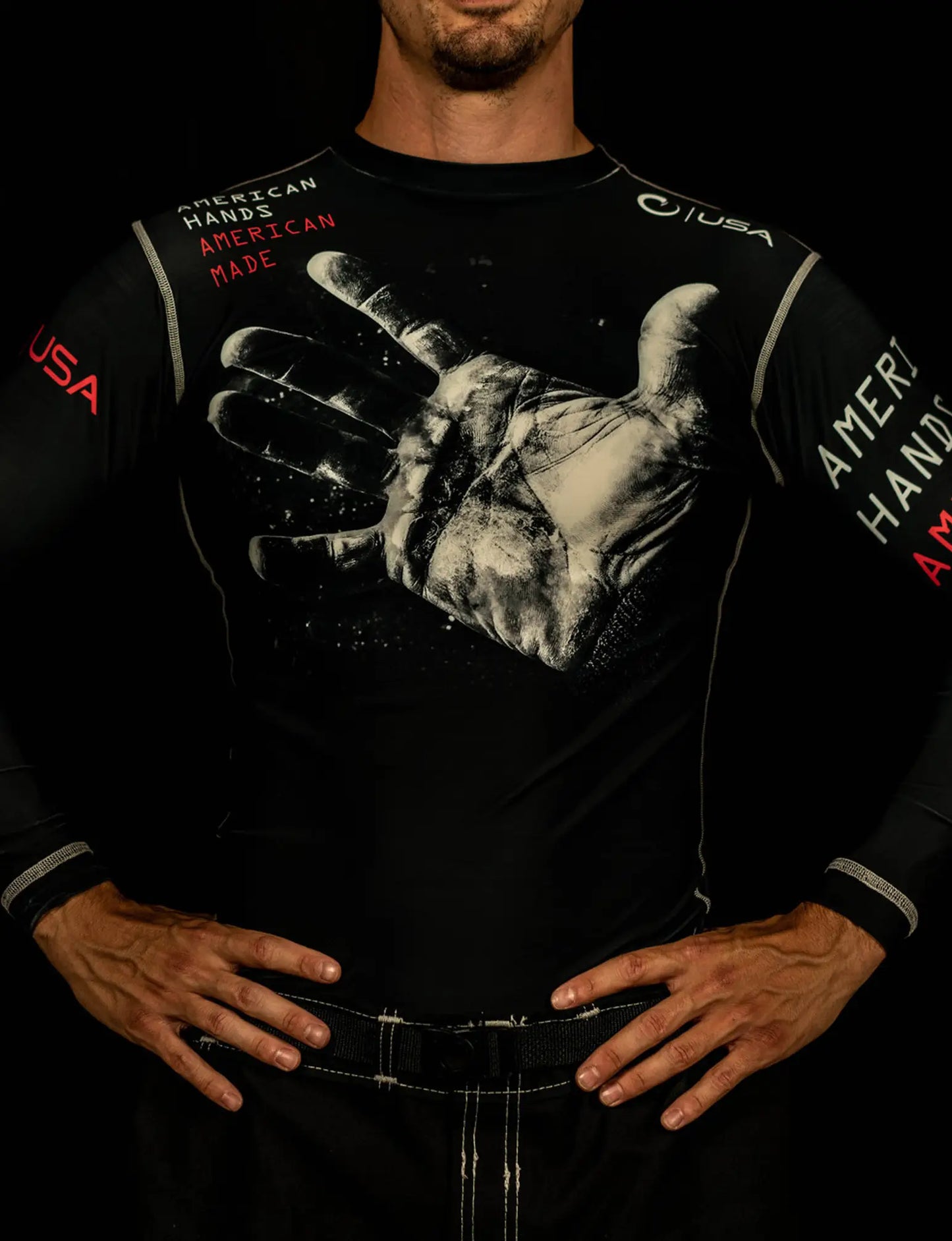 JOCKO HANDS LS COMPRESSION FIT RASHGUARD - XS