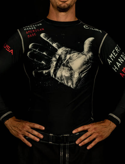 JOCKO HANDS LS COMPRESSION FIT RASHGUARD - XS