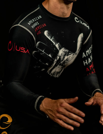 JOCKO HANDS LS COMPRESSION FIT RASHGUARD - XS
