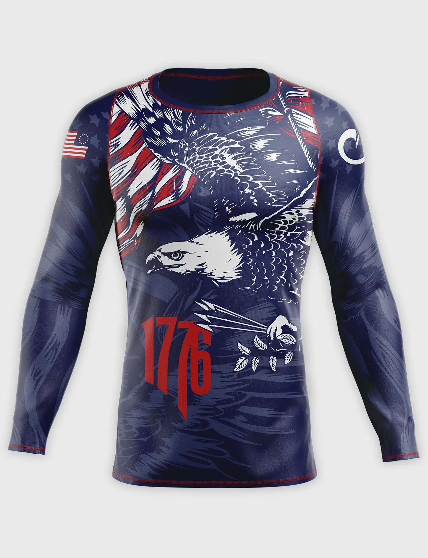 4th OF JULY LS COMPRESSION FIT RASHGUARD