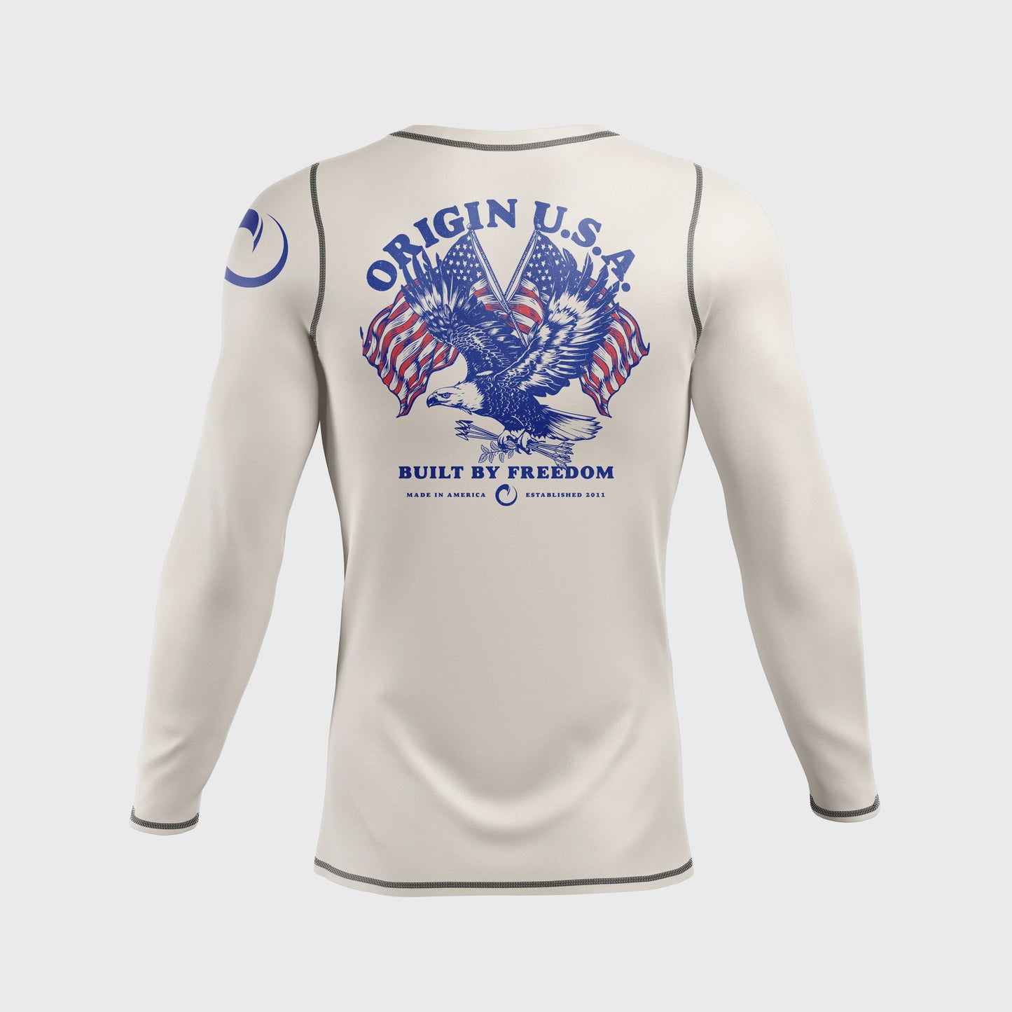 VINTAGE AMERICANA LS COMPRESSION FIT RASHGUARD