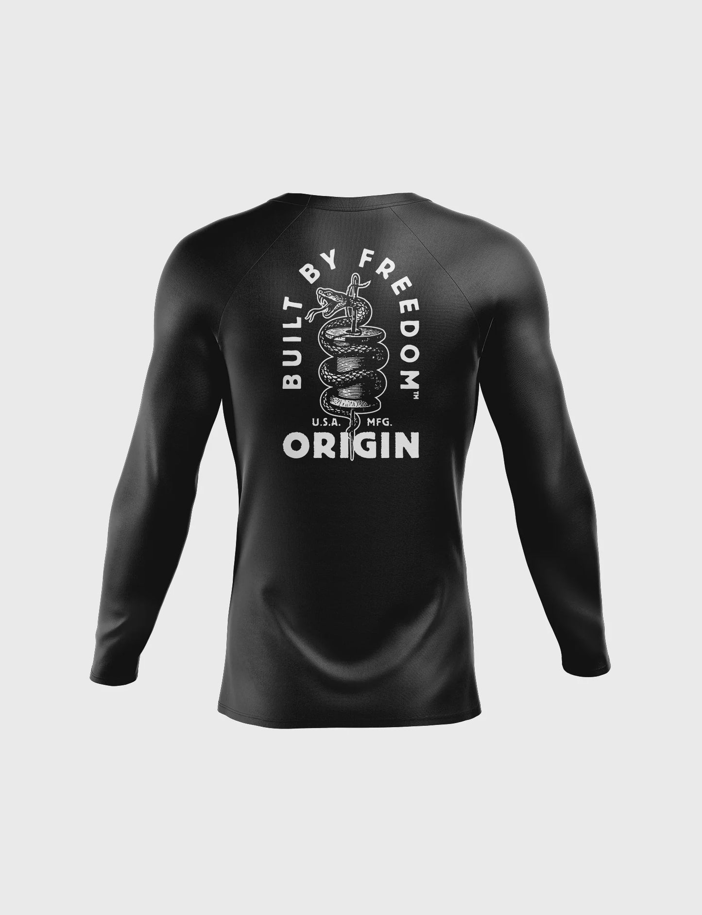 SNAKESKIN COMPRESSION FIT RASHGUARD LS