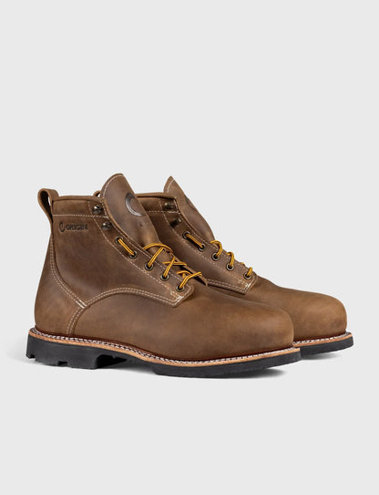 THE WILTON 6" STEEL TOE WORK BOOT - ALPHA - GRADED QUALITY