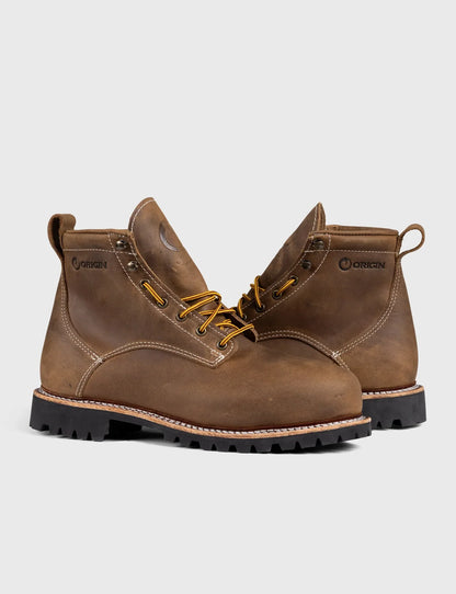 THE WILTON 6" STEEL TOE WORK BOOT - BIG LUG - GRADED QUALITY