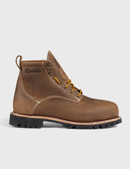 THE WILTON 6" STEEL TOE WORK BOOT - BIG LUG - GRADED QUALITY