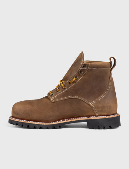 THE WILTON 6" STEEL TOE WORK BOOT - BIG LUG - GRADED QUALITY