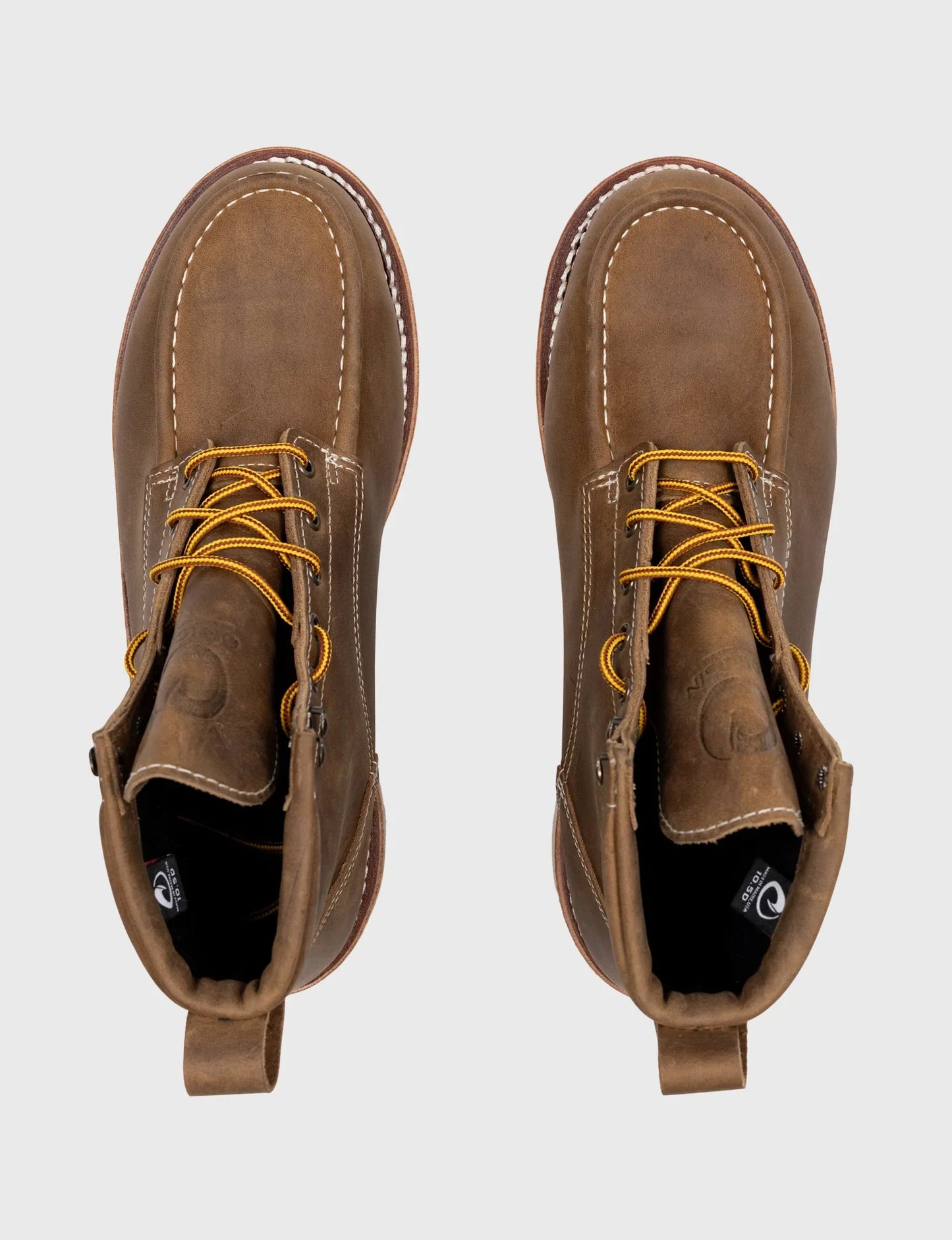 MAINE MOC STEEL TOE BOOT 6" - NATURAL WEDGE SOLE - GRADED QUALITY