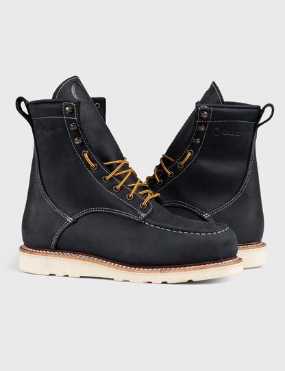 MAINE MOC STEEL TOE BOOT 8" - NATURAL WEDGE SOLE - GRADED QUALITY