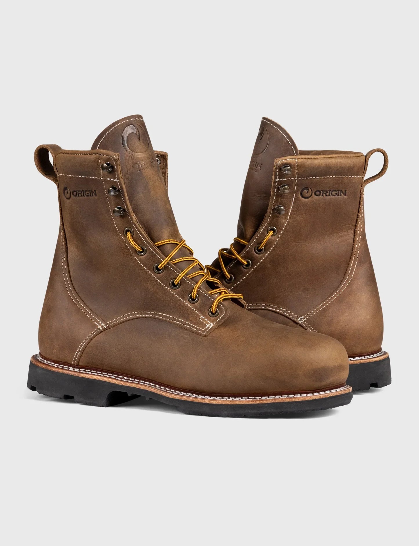 THE WILTON 8" STEEL TOE WORK BOOT - ALPHA - GRADED QUALITY