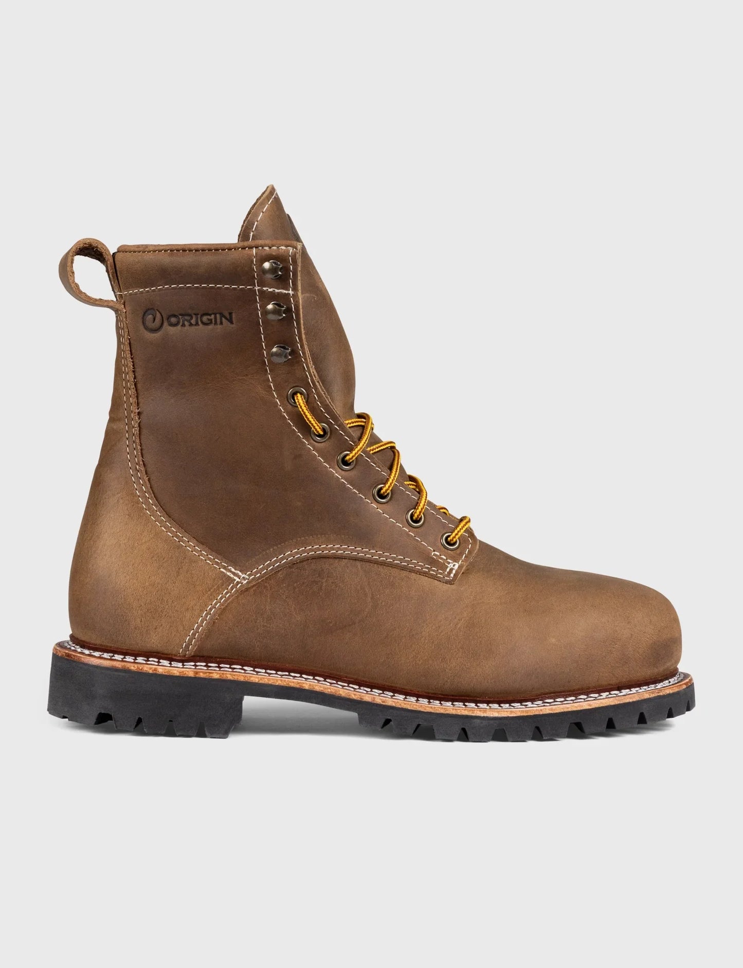 THE WILTON 8" STEEL TOE WORK BOOT - BIG LUG - GRADED QUALITY