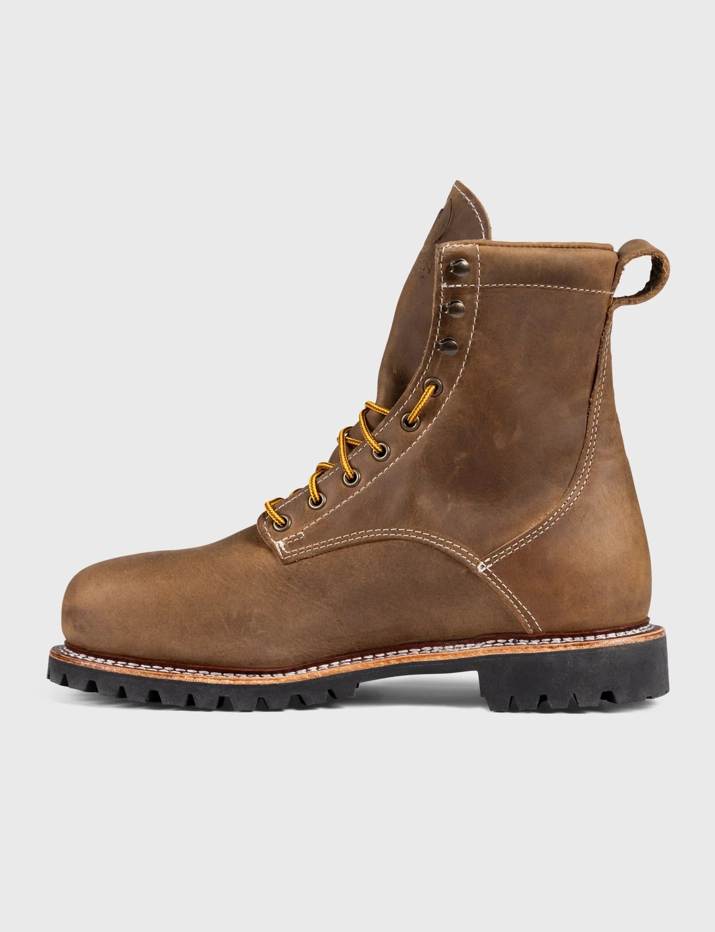 THE WILTON 8" STEEL TOE WORK BOOT - BIG LUG - GRADED QUALITY