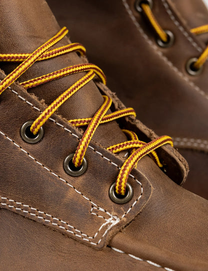 MAINE MOC STEEL TOE BOOT 8" - NATURAL WEDGE SOLE - GRADED QUALITY