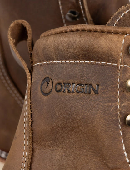 MAINE MOC STEEL TOE BOOT 8" - NATURAL WEDGE SOLE - GRADED QUALITY