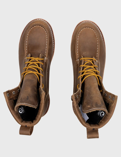 MAINE MOC STEEL TOE BOOT 8" - NATURAL WEDGE SOLE - GRADED QUALITY