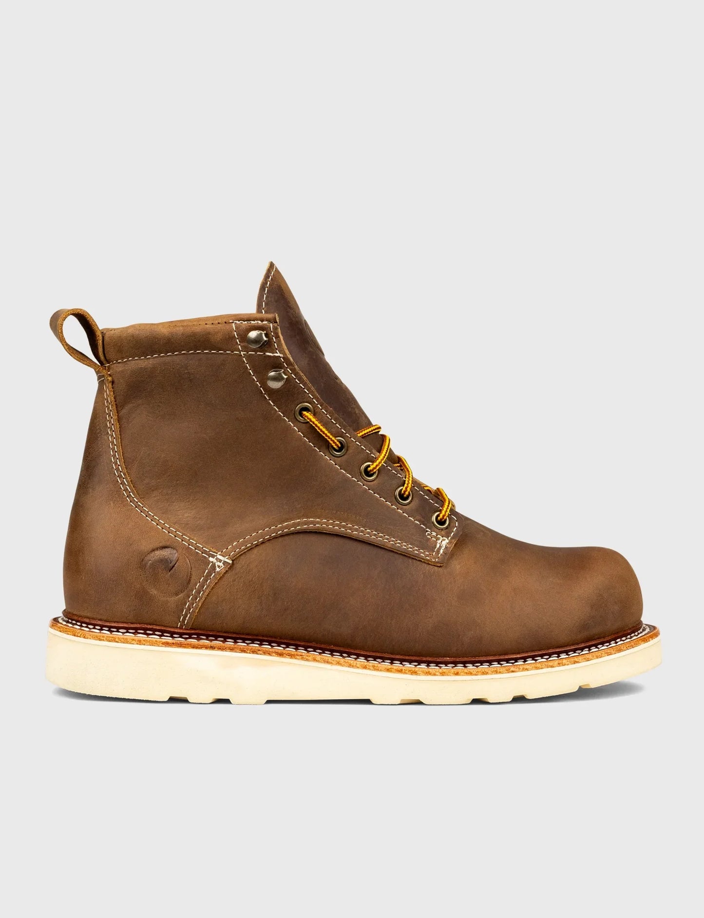 THE WILTON 6" GOODYEAR WELTED BOOT - NATURAL WEDGE SOLE - GRADED QUALITY