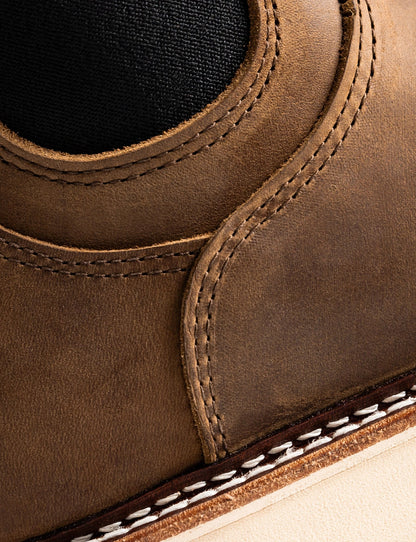 IRONSIDE CHELSEA BOOT NATURAL WEDGE SOLE