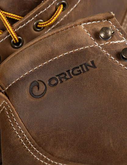 THE WILTON 6" STEEL TOE WORK BOOT - NATURAL WEDGE SOLE - GRADED QUALITY