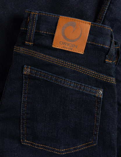 Women's Mid Rise Boot Cut Delta Flex Denim Jean