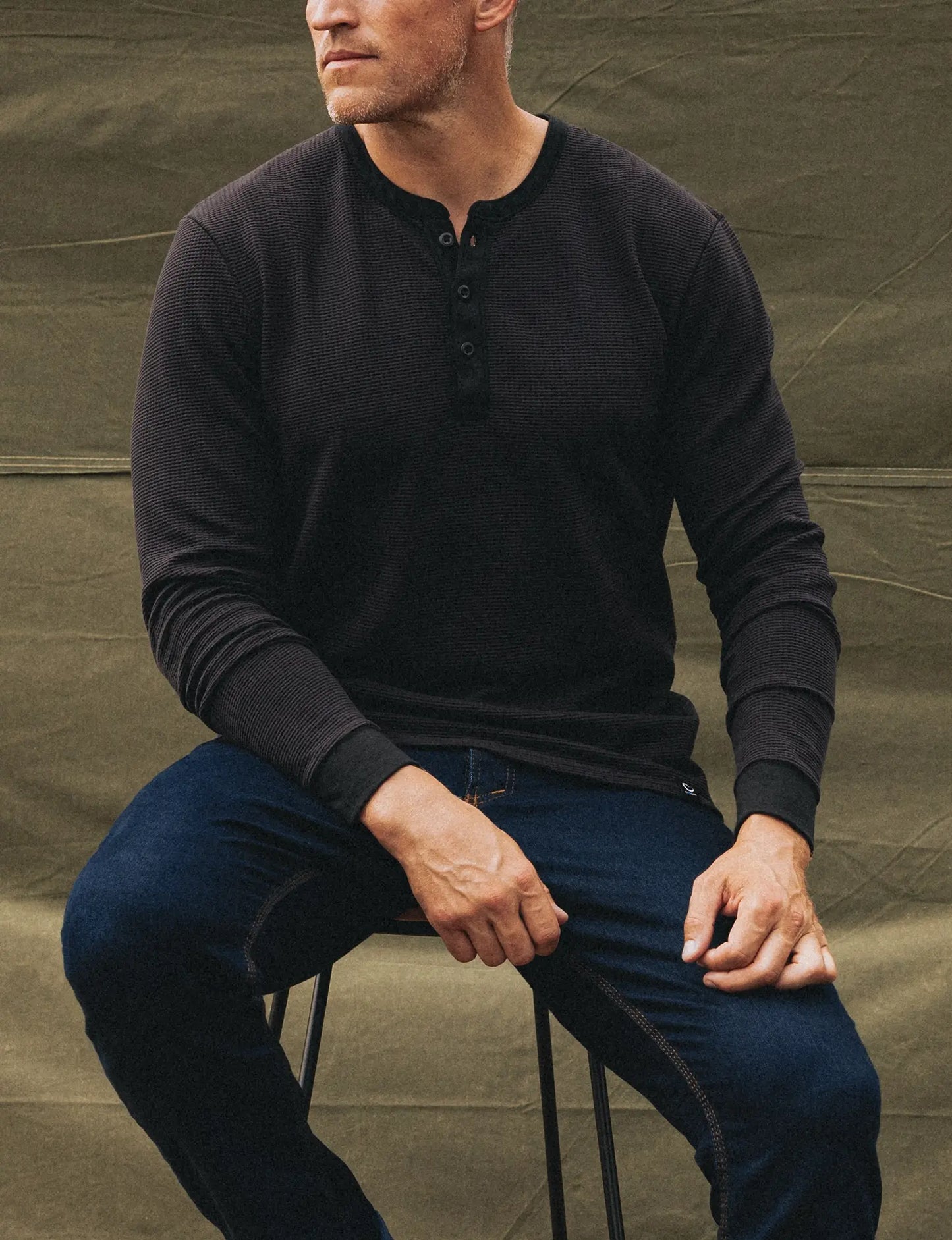 CORE WAFFLE HENLEY